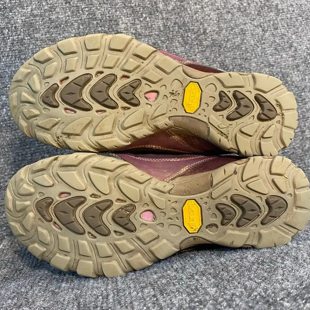 Ahnu Sugarpine Waterproof Womens 6 Hiking Boots Purple Vibram Soles Lightweight